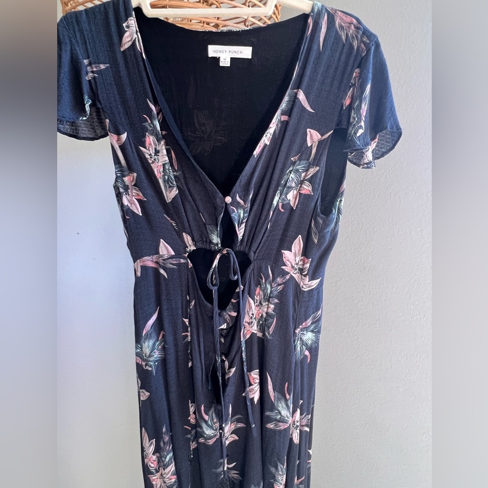 Maxi dress with floral print